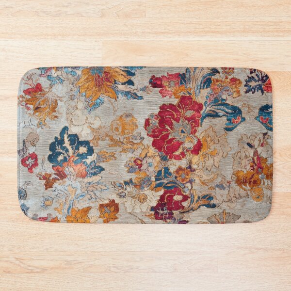 Item preview, 17th Century Antique Velvet and Silk Carpet Print designed and sold by GrinGalore.