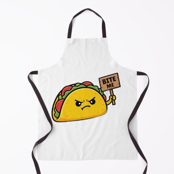 Item preview, Angry Taco Bite Me Funny Food Mascot designed and sold by ryanguas.