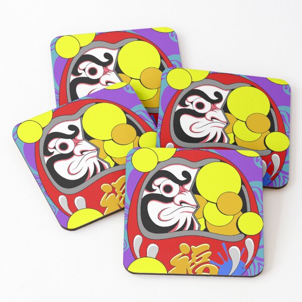 Item preview, Pop Art Cartoon Japanese Daruma Illustration designed and sold by Lexkon Liu's art.