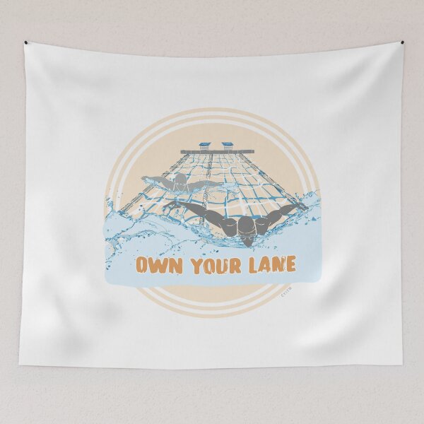 Item preview,  Own Your Lane ORANGE designed and sold by Pattern Omnibus.