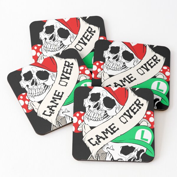 Item preview, skull game over Mario Luigi designed and sold by GravicPopart21.