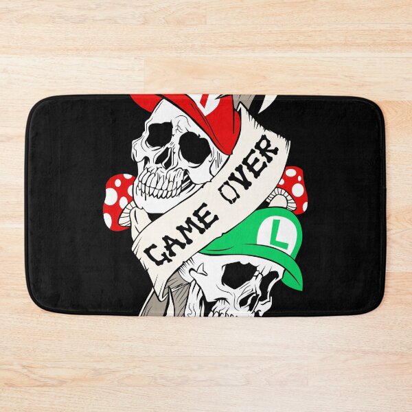 Item preview, skull game over Mario Luigi designed and sold by GravicPopart21.