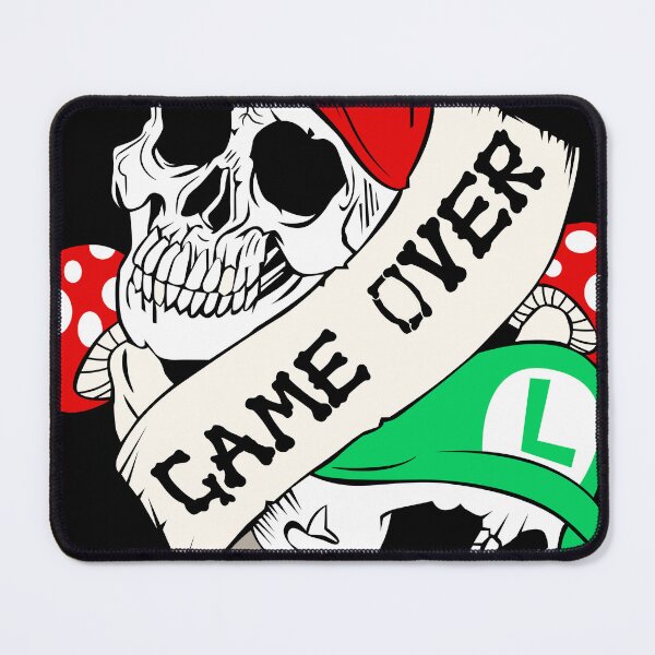 Item preview, skull game over Mario Luigi designed and sold by GravicPopart21.