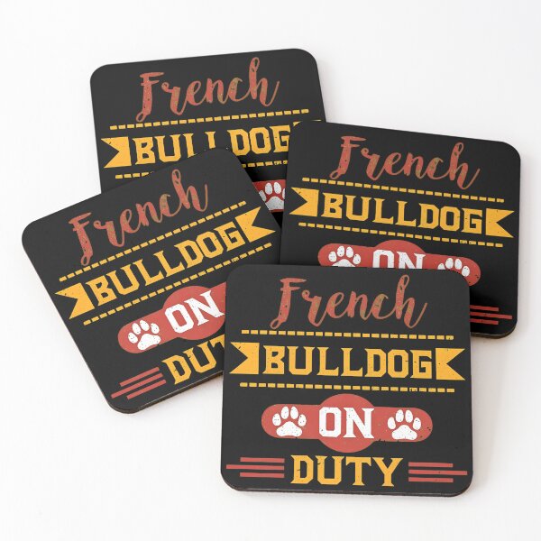 Item preview, French BULLDOG ON DUTY Dog Paw Print designed and sold by SoyLamderma.