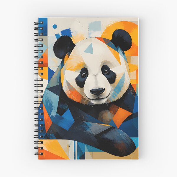 Item preview, Adorable Geometric Panda Portrait designed and sold by ArtnarongDesign.