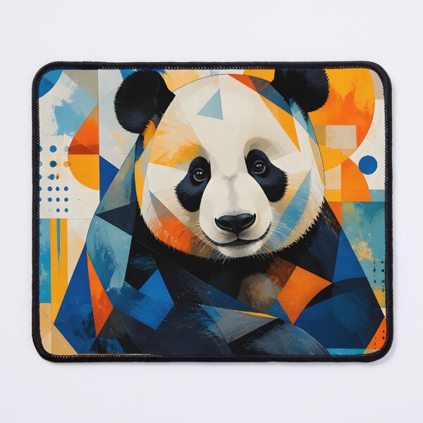 Item preview, Adorable Geometric Panda Portrait designed and sold by ArtnarongDesign.