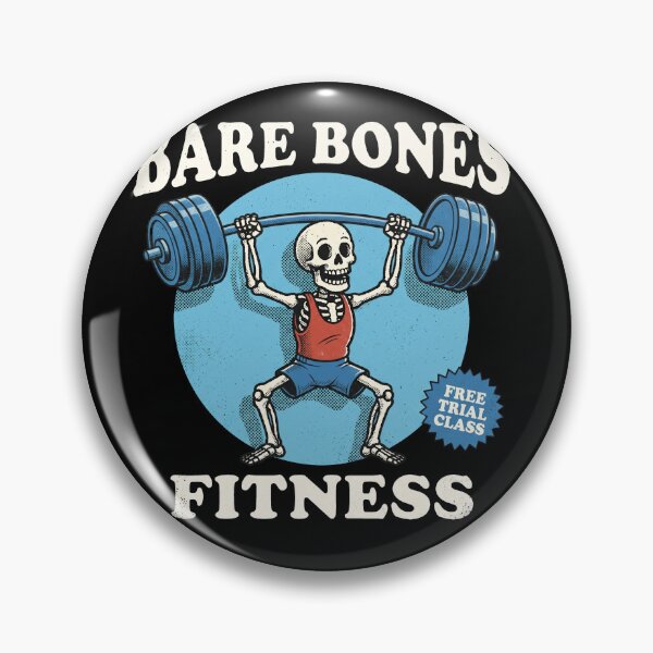 Item preview, Bare Bones Fitness Funny Skeleton Weightlifting Gym designed and sold by AdyKurniawan.