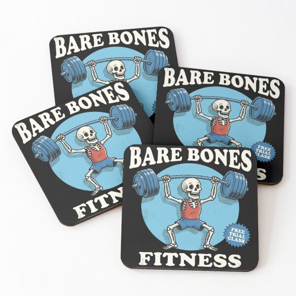 Item preview, Bare Bones Fitness Funny Skeleton Weightlifting Gym designed and sold by AdyKurniawan.