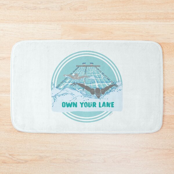 Item preview, Own Your Lane AQUA designed and sold by Pattern Omnibus.