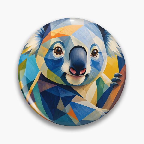 Item preview, Adorable Geometric Koala Portrait designed and sold by ArtnarongDesign.