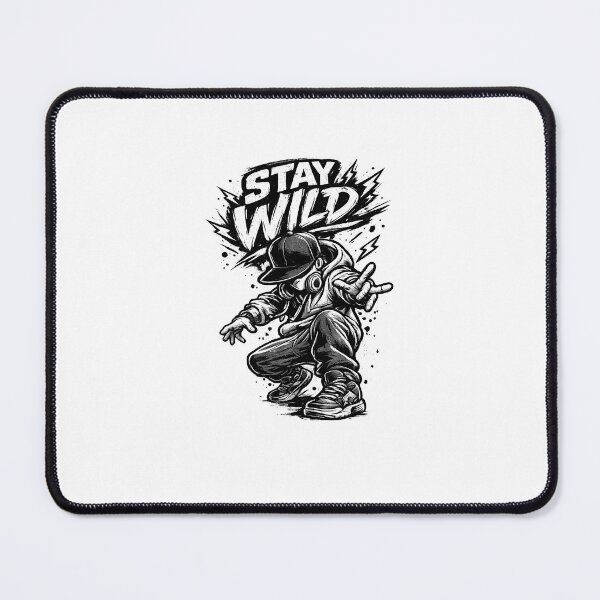 Item preview, Stay Wild Urban Streetwear Sticker - Retro Hip Hop Skater Graphic designed and sold by VYBEHAUS.