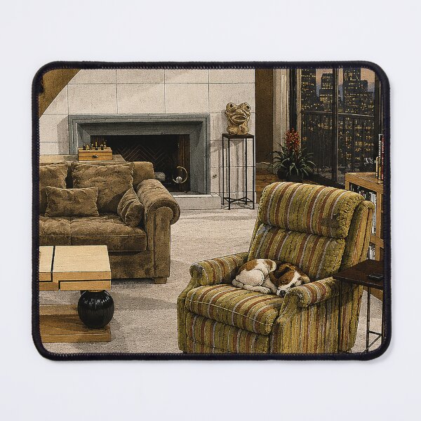 Item preview, Martin's Recliner | Frasier Inspired Seattle Apartment | Vintage 90s Sitcom Nostalgia Art designed and sold by DiamondSkyShirt.
