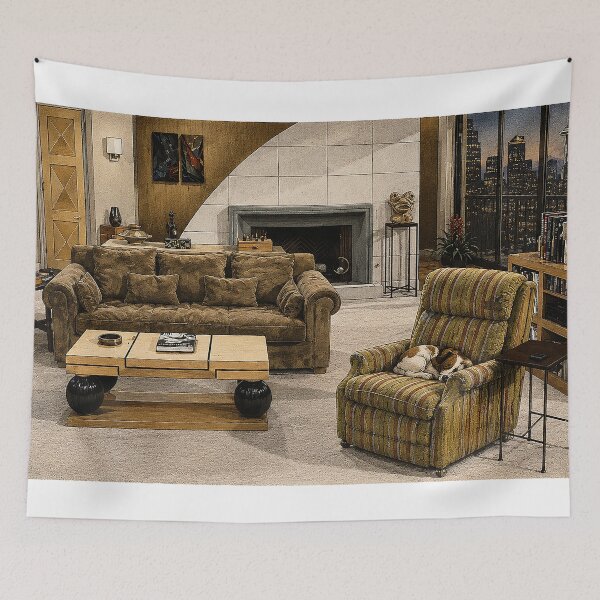 Item preview, Martin's Recliner | Frasier Inspired Seattle Apartment | Vintage 90s Sitcom Nostalgia Art designed and sold by DiamondSkyShirt.
