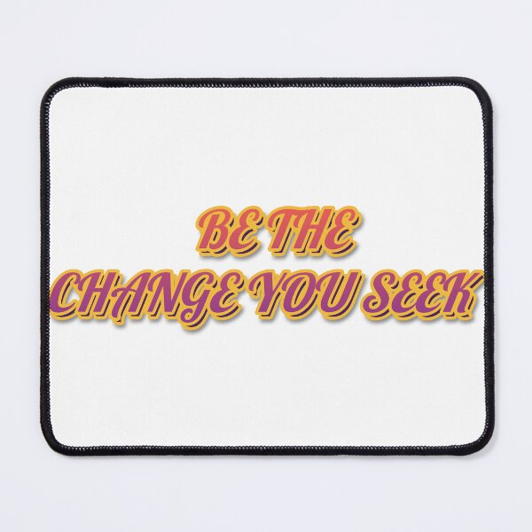 Item preview, "BE THE CHANGE YOU SEEK" Retro Typography T-Shirt designed and sold by QuirkThreadsCo.