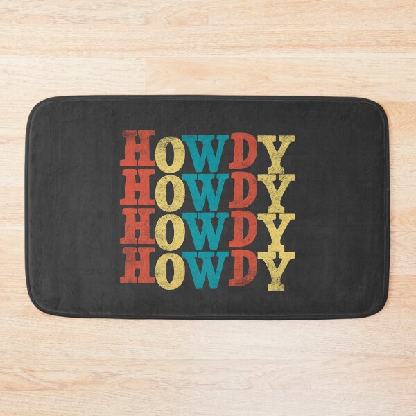 Item preview, Howdy Retro Vintage Stacked Western Typography designed and sold by The secret storage room.