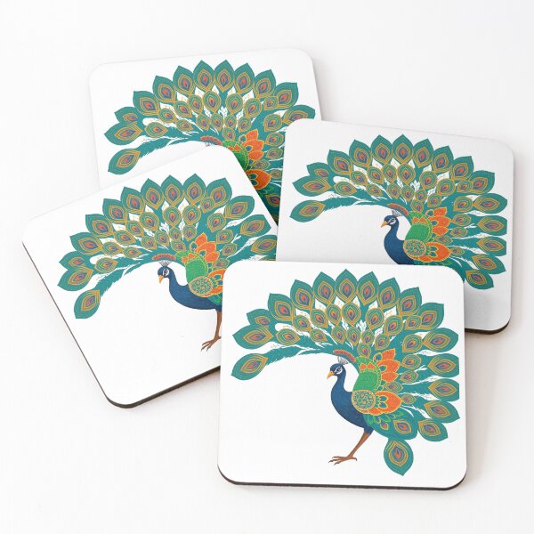 Item preview, Indian Peacock With Open Feathers Ornamental - Mod designed and sold by QuirkThreadsCo.