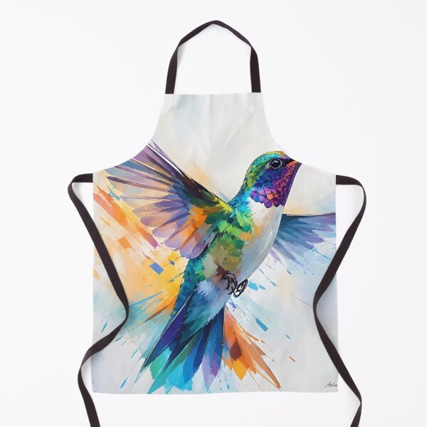 Item preview, Radiant Hummingbird in Flight – Colorful Abstract Wildlife Art designed and sold by ArtnarongDesign.