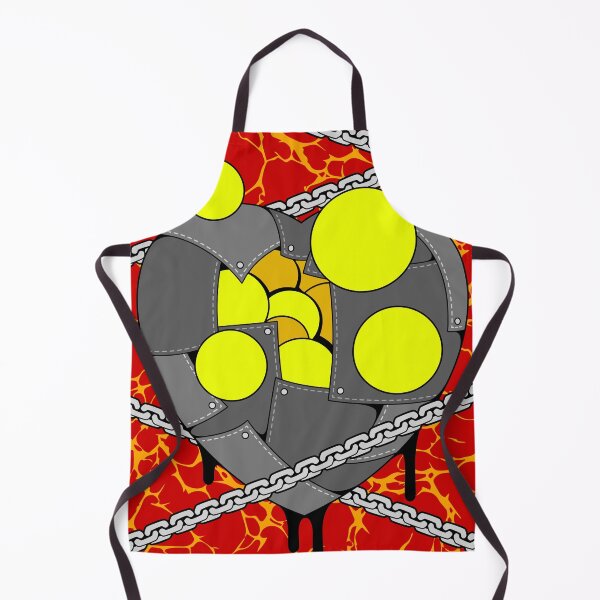 Artikelvorschau, Pop Art Metall Herz Mit Ketten Illustration entworfen und verkauft von Lexkon Liu's art.