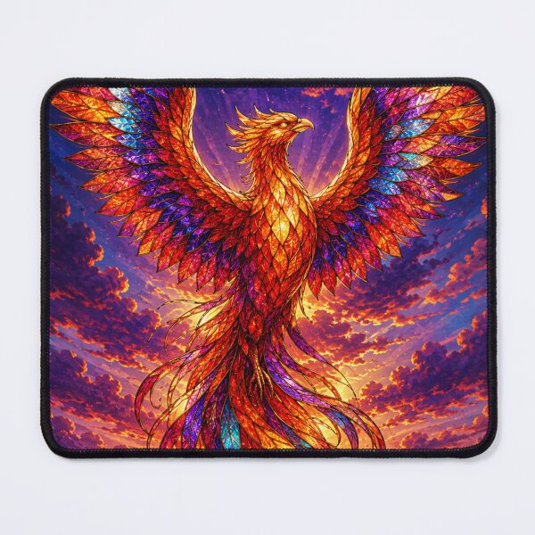 Item preview, Stained Glass Phoenix designed and sold by DrizzyV.