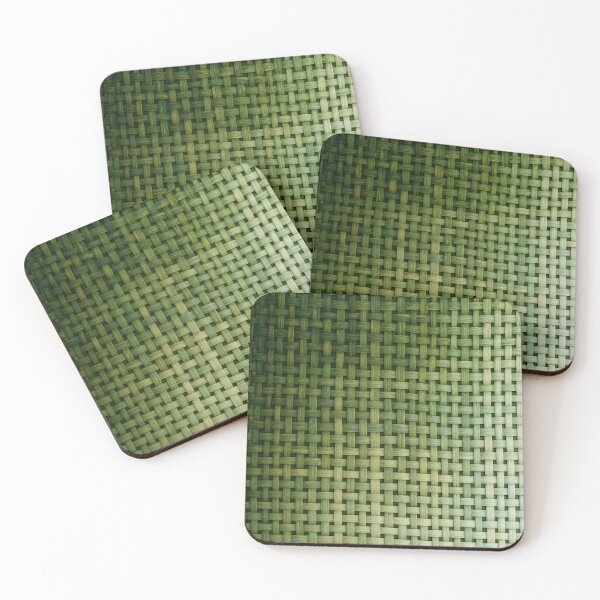 Item preview, Emerald Mint Rattan Woven Pattern designed and sold by frumixart.