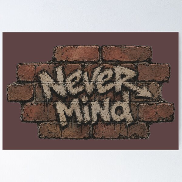 Item preview, Never Mind Graffiti on Old Brick Wall designed and sold by Sn1ver.