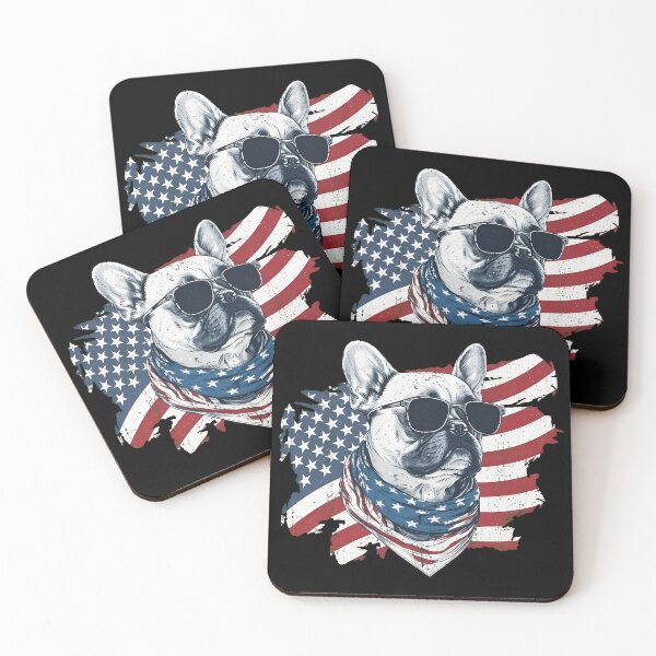Item preview, Patriotic Frenchie Sunglasses Bandana Graphic designed and sold by SoyLamderma.