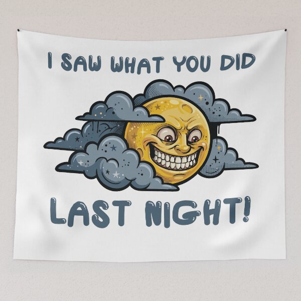 Item preview, Evil Smirking Moon designed and sold by BHP Studio.