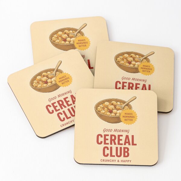 Item preview, Retro Cereal Club Vintage Poster designed and sold by VibePrints101.