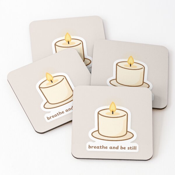 Item preview, Breathe and Be Still – Calm Healing Affirmation Quote designed and sold by CosmicQuietLab.