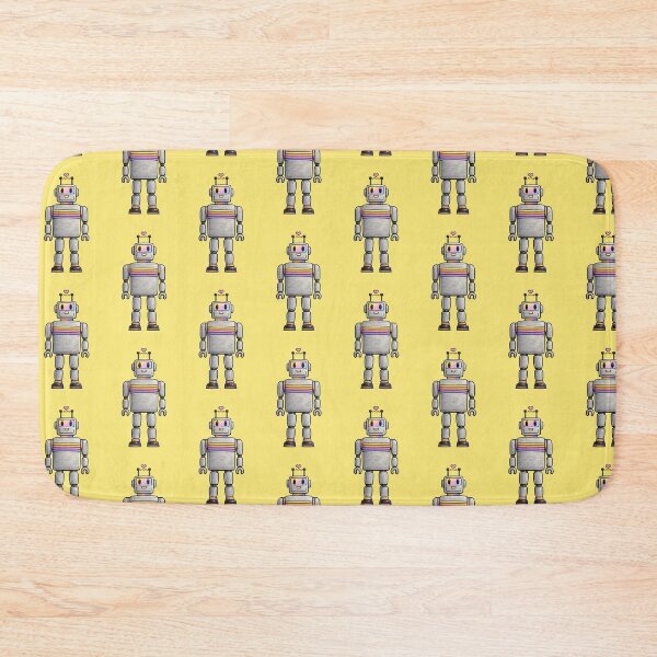 Item preview, Cute Retro Robot with Rainbow Details | Cartoon Sci-Fi Illustration designed and sold by pigeonlovrs.