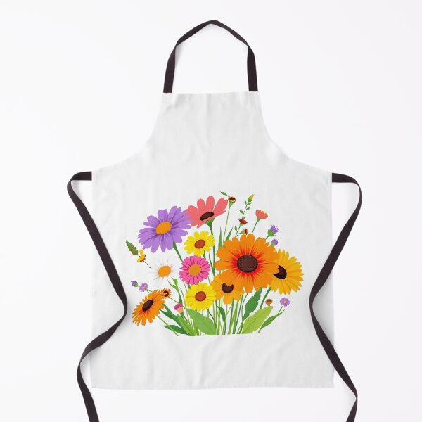 Item preview, Wildflower Bouquet Flat Floral - Modern Graphic Ar designed and sold by QuirkThreadsCo.
