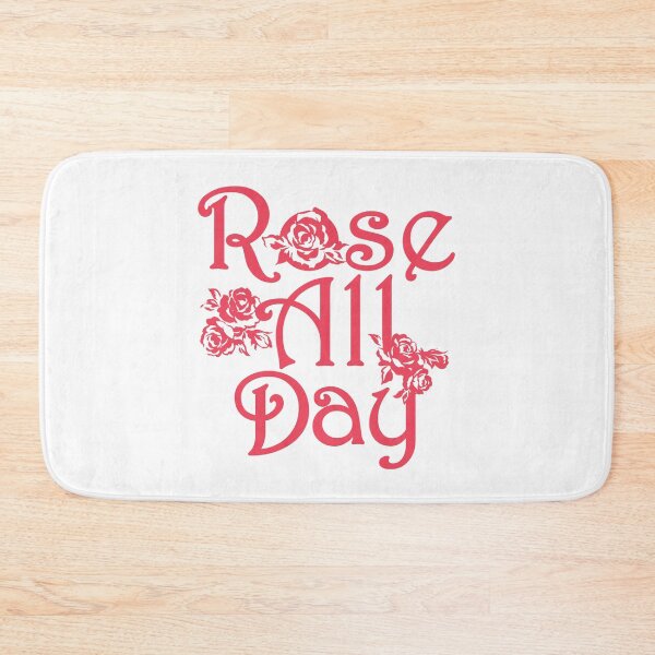 Item preview, Rose All Day Vintage Floral Typography Graphic designed and sold by The secret storage room.