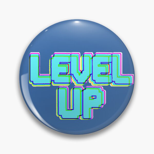 Item preview, Level Up Pixel Art Gamer Retro Blue Neon 8bit designed and sold by AstronautMerch.