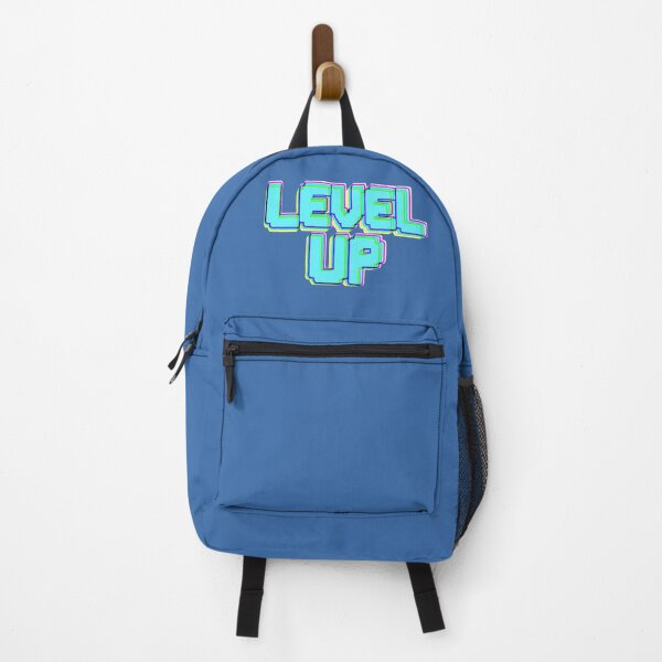 Item preview, Level Up Pixel Art Gamer Retro Blue Neon 8bit designed and sold by AstronautMerch.
