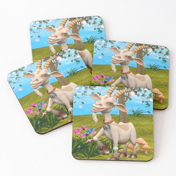 Item preview, Funny Goat Fantasy Garden Illustration designed and sold by Vac1.