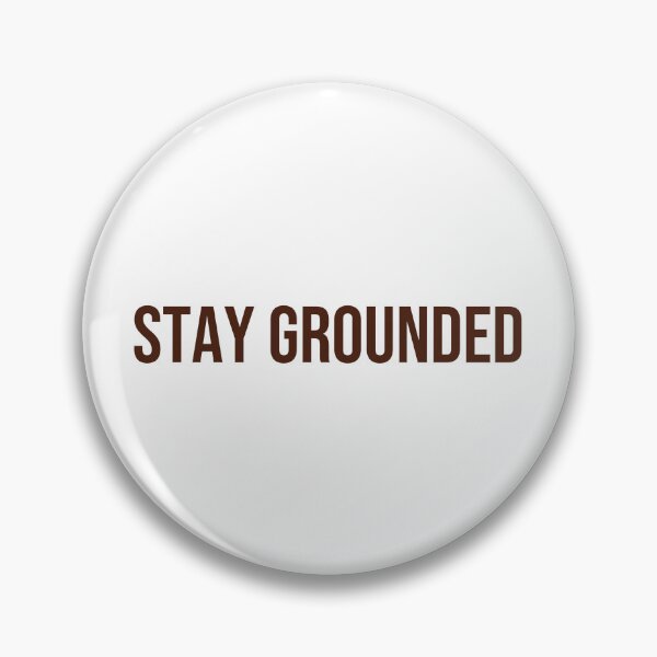 Item preview, "STAY GROUNDED" Minimalist Quote Hoodie designed and sold by QuirkThreadsCo.