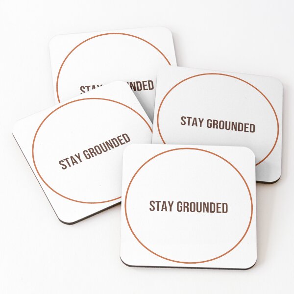Item preview, "STAY GROUNDED" Minimalist Quote Hoodie designed and sold by QuirkThreadsCo.