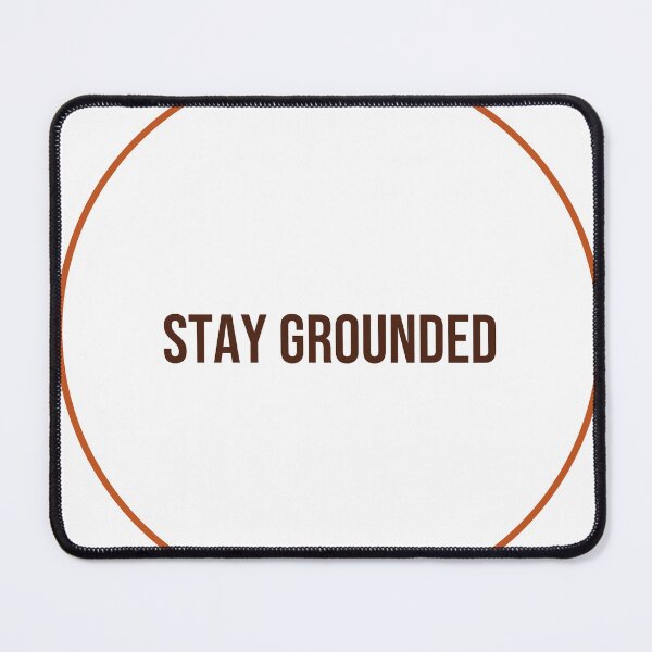Item preview, "STAY GROUNDED" Minimalist Quote Hoodie designed and sold by QuirkThreadsCo.