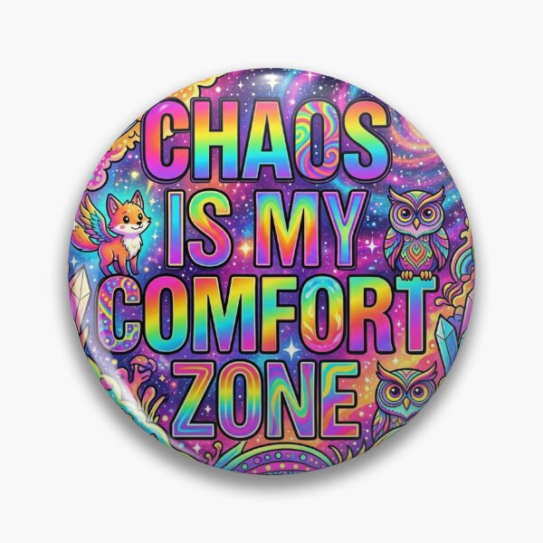 Item preview, Chaos Is My Comfort Zone - Psychedelic Colorful Aesthetic Art designed and sold by MyTeePlace.