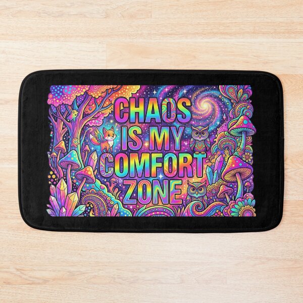 Item preview, Chaos Is My Comfort Zone - Psychedelic Colorful Aesthetic Art designed and sold by MyTeePlace.