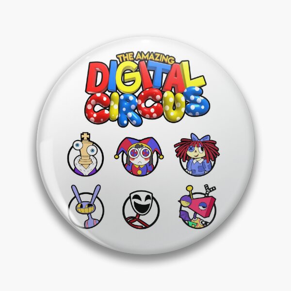 Item preview, THE AMAZING DIGITAL CIRCUS TADC CHARACTERS ALL ICONS LOGO (POMNI JAX KINGER ETC) designed and sold by Python Designs .