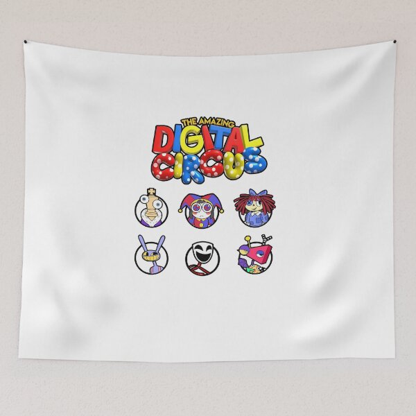 Item preview, THE AMAZING DIGITAL CIRCUS TADC CHARACTERS ALL ICONS LOGO (POMNI JAX KINGER ETC) designed and sold by Python Designs .