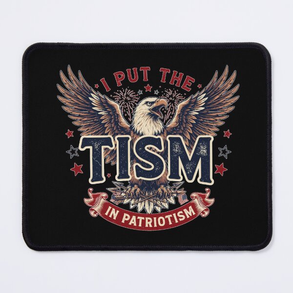 Item preview, I Put The Tism in Patriotism Athletic Eagle designed and sold by Naitsebas.