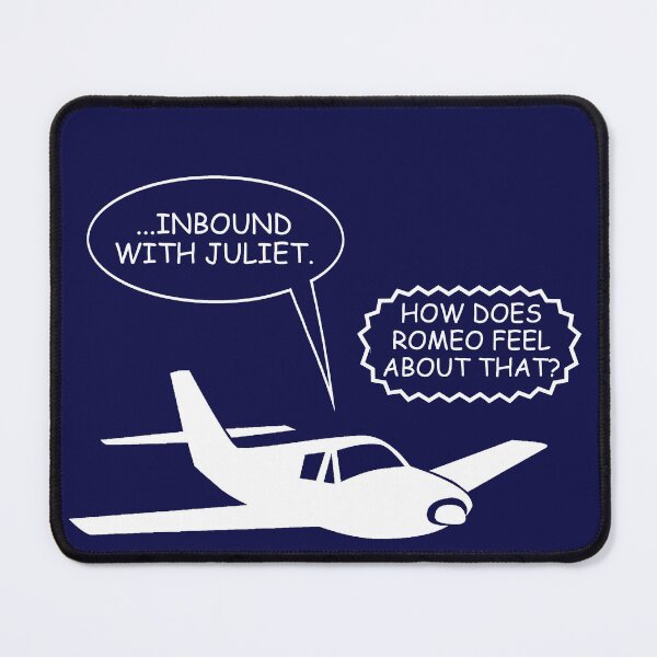 Item preview, Funny Pilot to Air Traffic Control, "Inbound with Juliet" designed and sold by True Challenge.