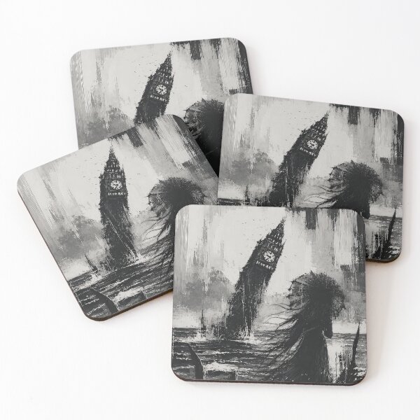 Item preview, When Time Drowned – Dark Gothic Monochrome Art designed and sold by Saint Arts Studio.