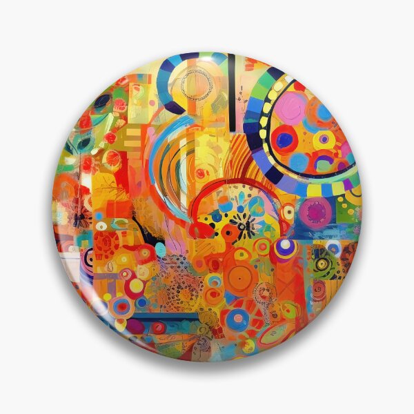 Item preview, Colorful Geometric Abstract – Modern Circle Art designed and sold by helgekerler.