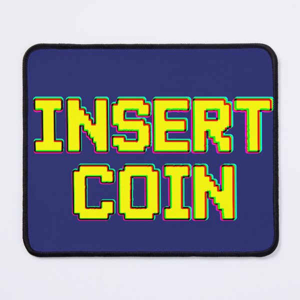 Item preview, Insert Coin Pixel Glitch Gamer Retro Arcade 90s designed and sold by AstronautMerch.