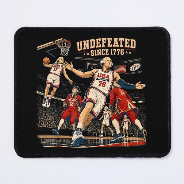 Item preview, 4th of July Basketball Undefeated Since 1776 250 Years Funny designed and sold by Theaurore.