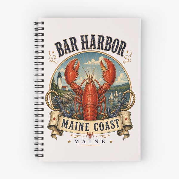 Item preview, Bar Harbor Town in Maine designed and sold by PamLeeDesign.