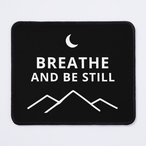 Item preview, Breathe and Be Still – Cozy Minimalist Lifestyle Typography designed and sold by CosmicQuietLab.